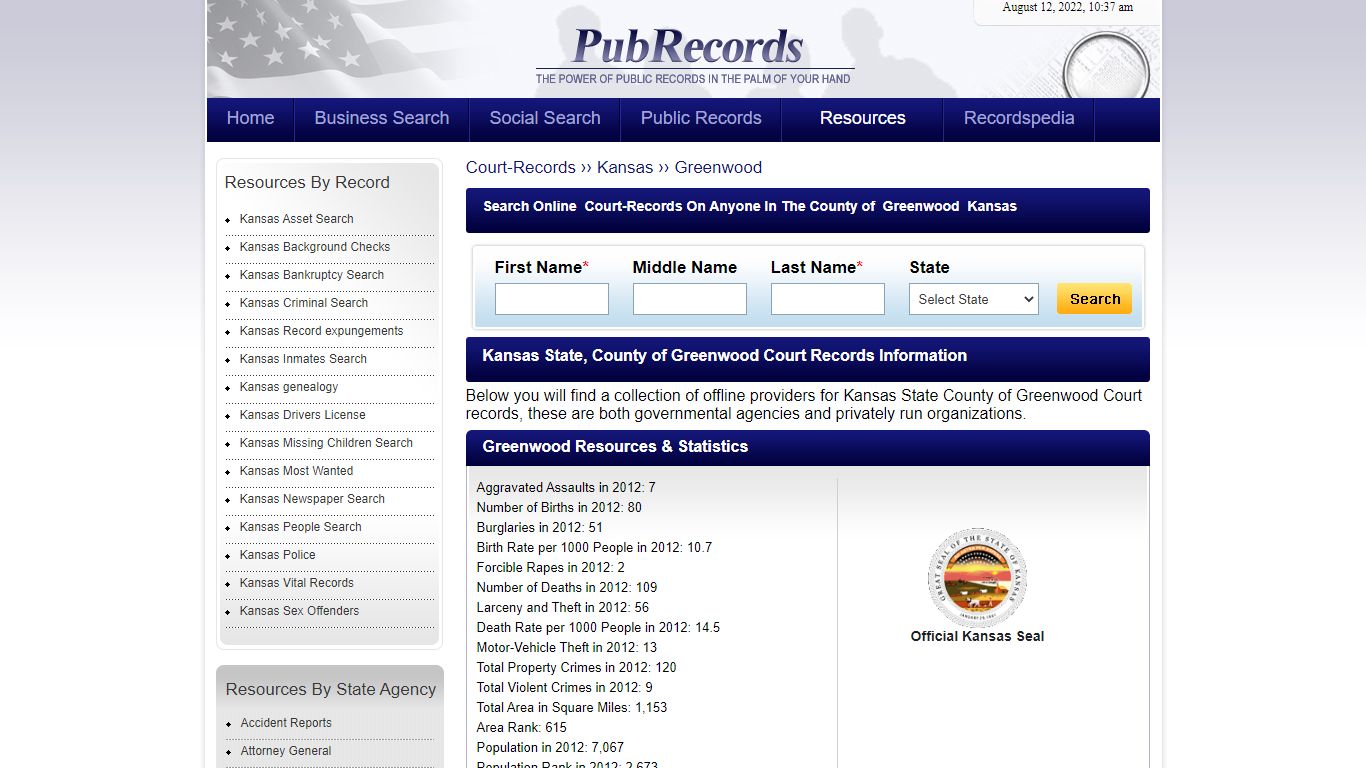 Greenwood County, Kansas Court Records